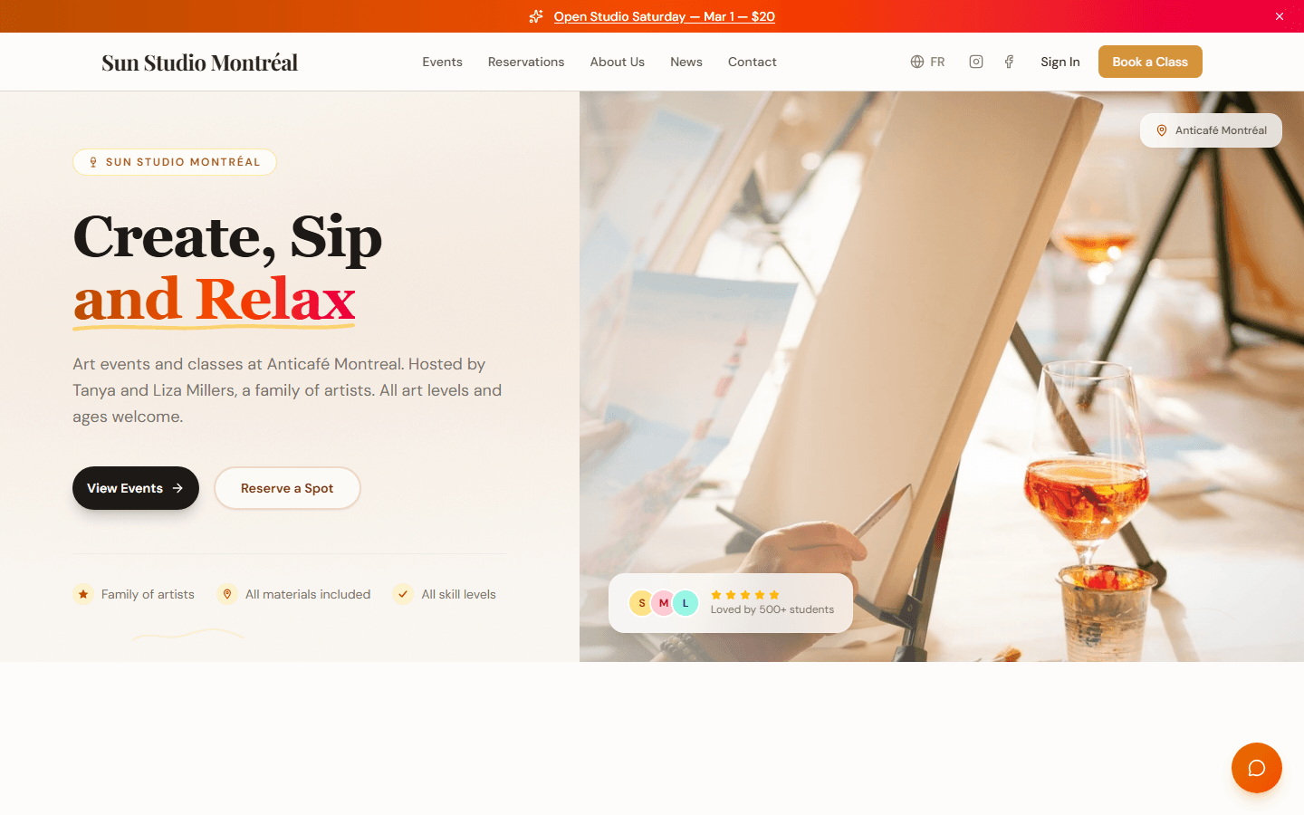 ARTclasses screenshot